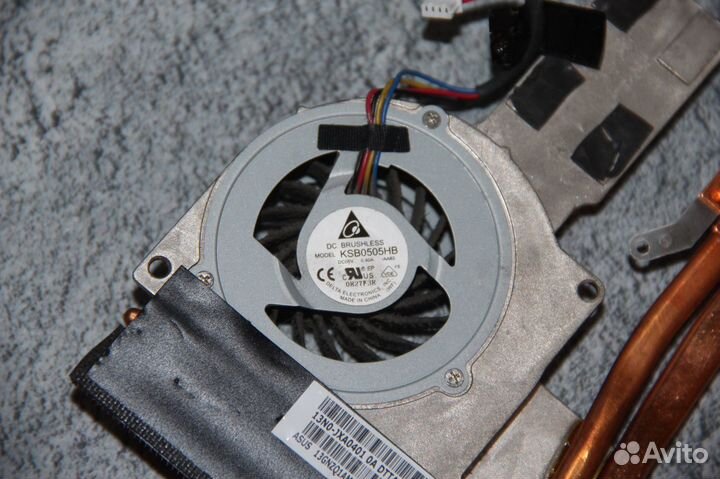 Система охлаждения ноутбука Asus K42 K42D X42