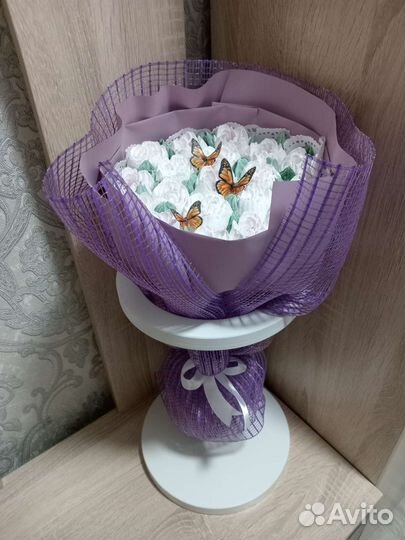 Сладкий букет из зефира