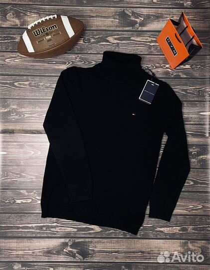 Водолазка мужская черная Tommy Hilfiger