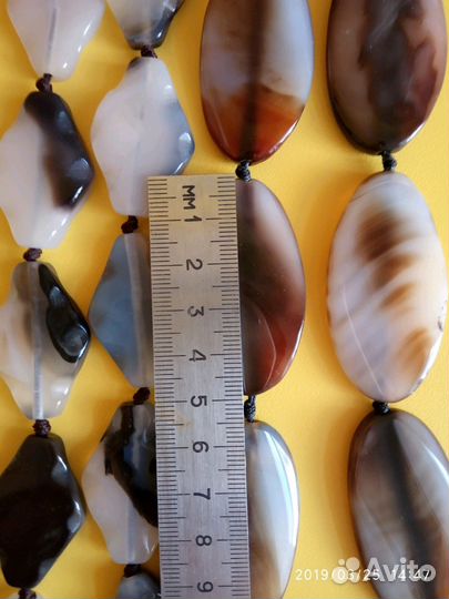 Бусы и украшения из натурального камня агат. Новые