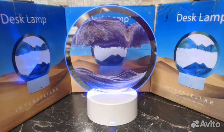 Светильник лампа ночник 3D живая картина Пески NEW