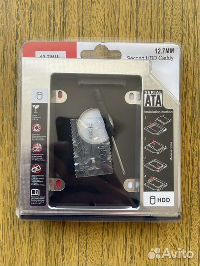 Переходник втор диск hdd ssd вместо dvd на ноутбук