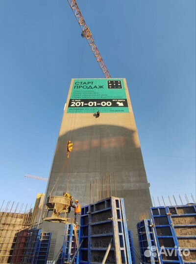 Монтаж баннеров, рекламы, вывесок