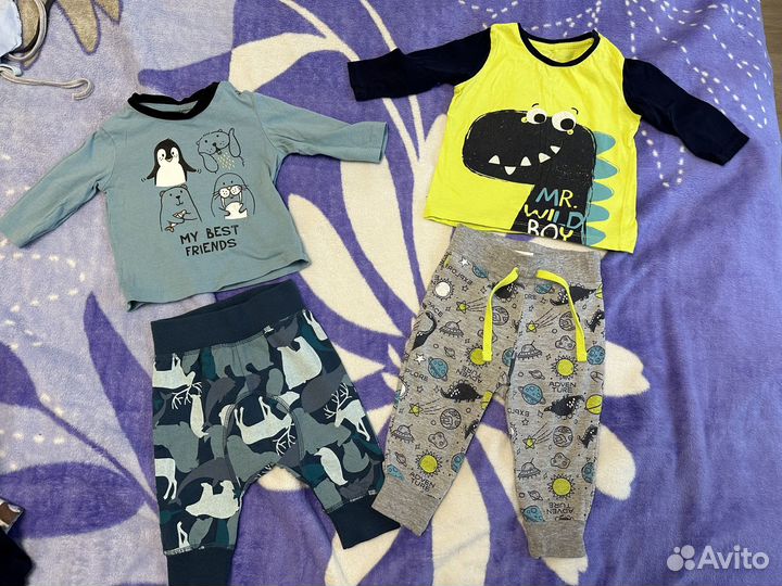 Детские вещи пакетом от 0 до года для мальчика