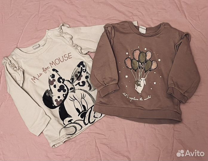 Брендовые вещи пакетом на девочку 80 86