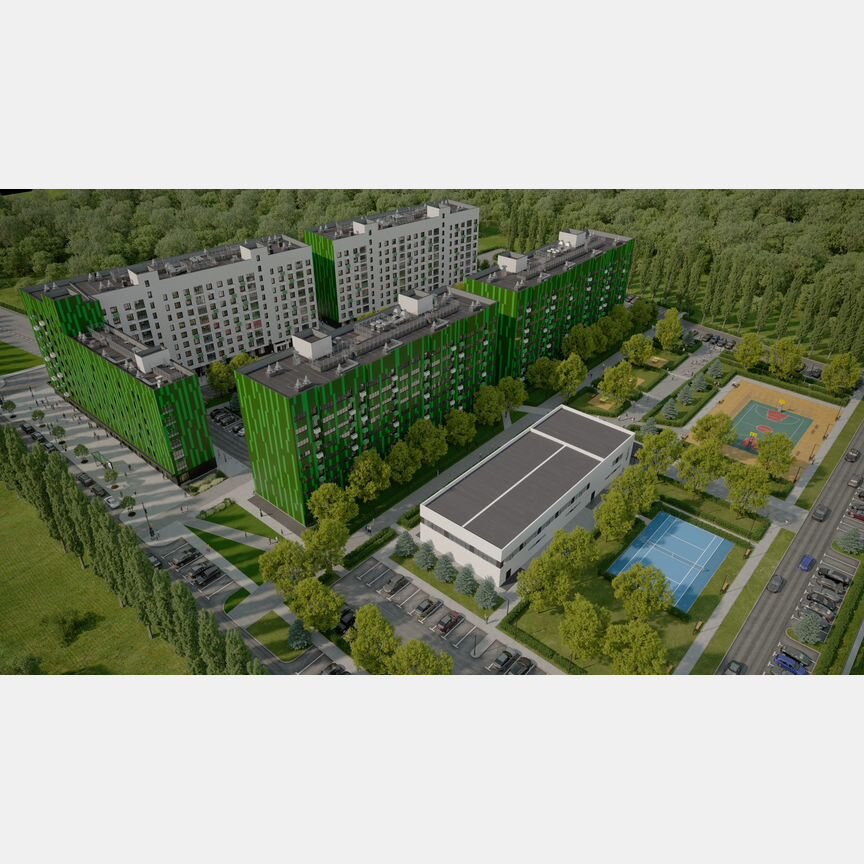 1-к. квартира, 41,6 м², 8/9 эт.