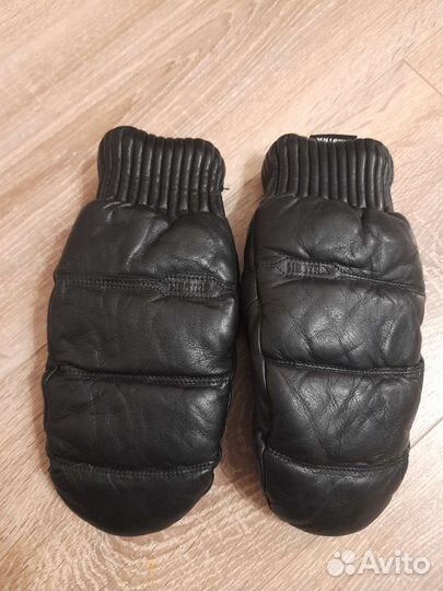 Перчатки женские кожаные зимние