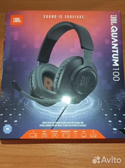 JBL quantum 100 чёрный