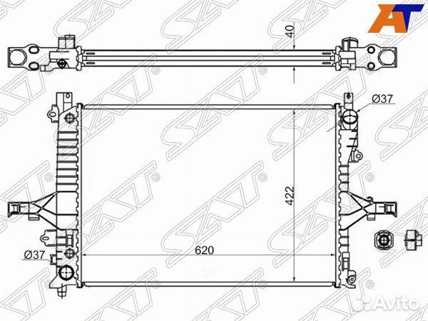 Радиатор volvo S60