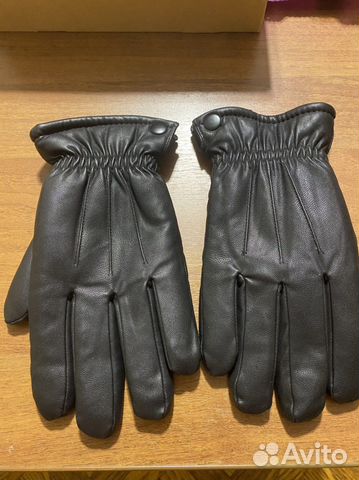Мужские кожаные Перчатки зимние новые