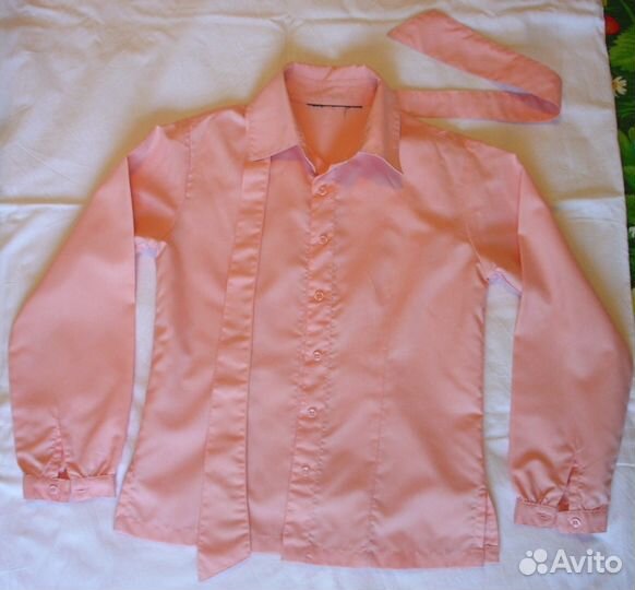 Фирм. х/б рубашки для девочки 7-10 лет