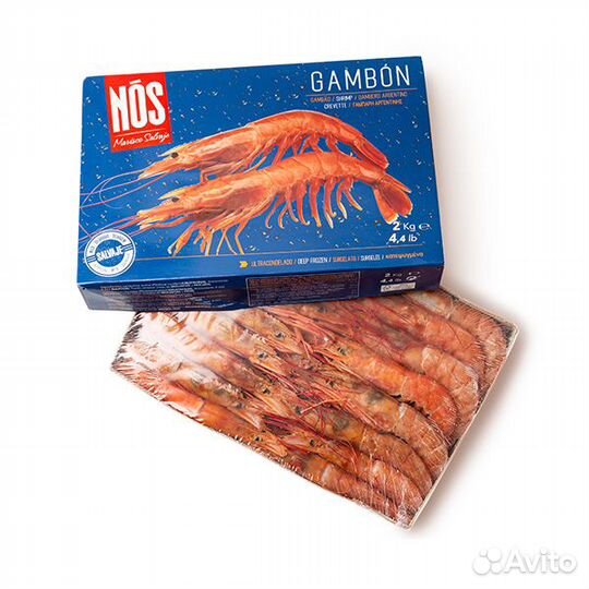 Лангустины с головой L1 10-20 шт на 1 кг