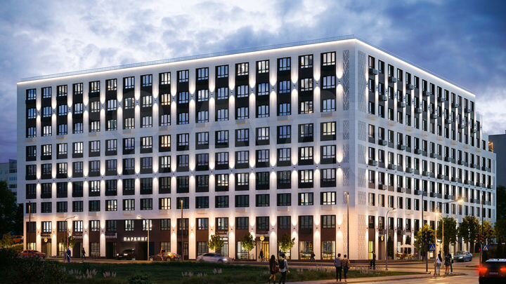 3-к. квартира, 87,4 м², 6/8 эт.