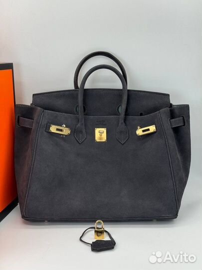 Сумка hermes birkin замша