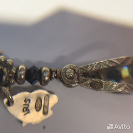 Подвеска. Серебро 925, со стразами Swarovski