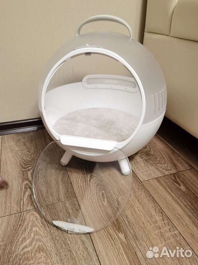 Домик-переноска для кошек с миской