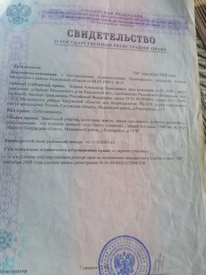 Участок 20 сот. (ИЖС)