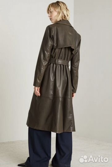 Тренч женский из экокожи 36 38 40 42 44 46 48 50