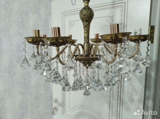 Люстра бронзовая