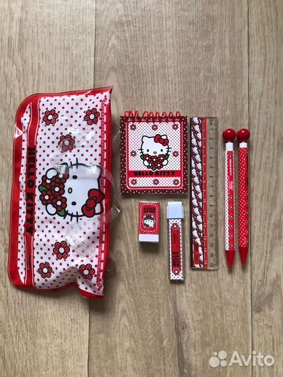 Пенал hello kitty с канцелярией