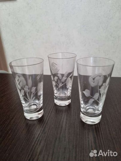 Хрусталь рюмки, фужеры, стопки