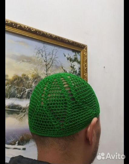 Тюбетейка/летняя шапочка мужская, р-р 52-54