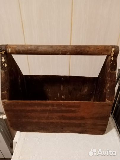 Ящик для инструмента СССР, лопата-рыхлитель