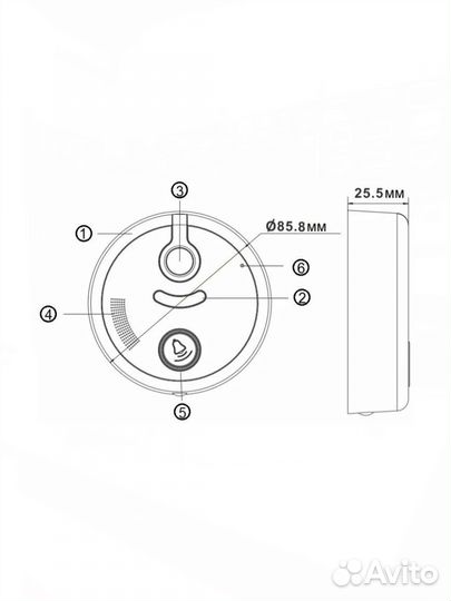 Вызывная панель видеодомофона CTV-D4500AHD