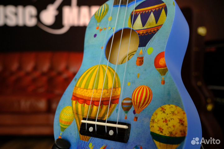 Укулеле Сопрано с рисунком (Комплект)