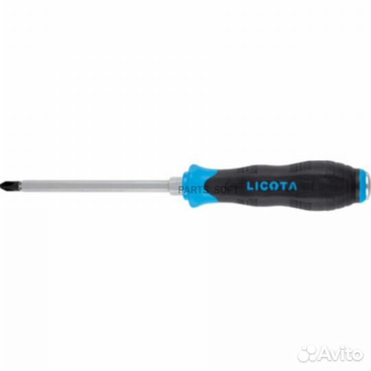 Licota ASD-351002 Отвертка усиленная цельнометаллическая (+) PH2*100мм