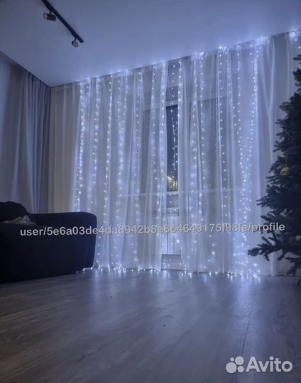 Гирлянда штора (Занавес )