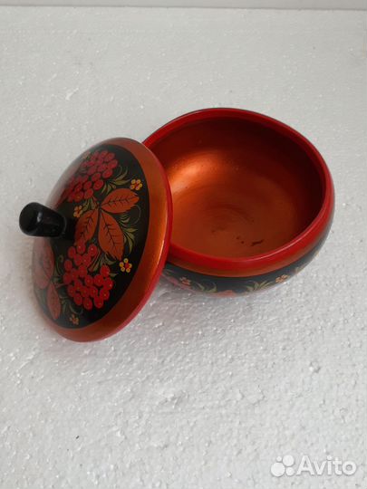 Сахарница высокохудожественная Хохлома СССР
