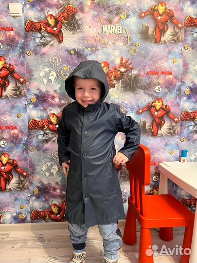 Дождевик парка новые куртка непромокаемая