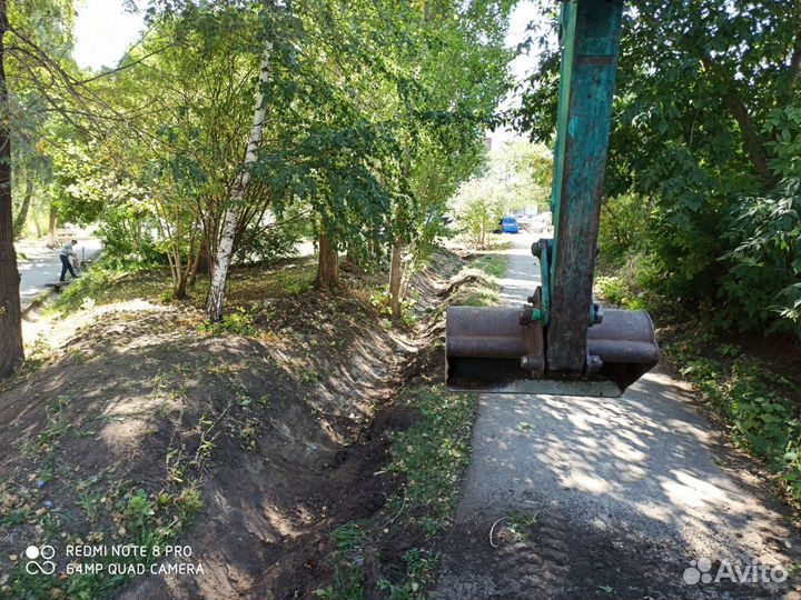 Услуги мини-экскаватора