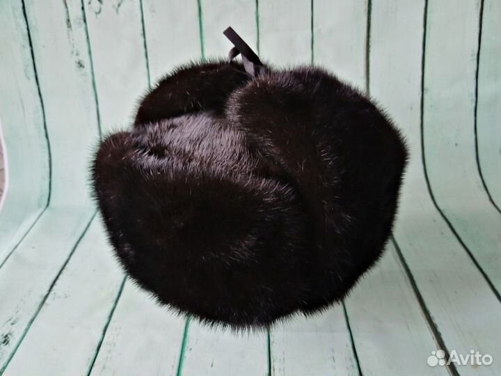 Шапка ушанка мужская норковая