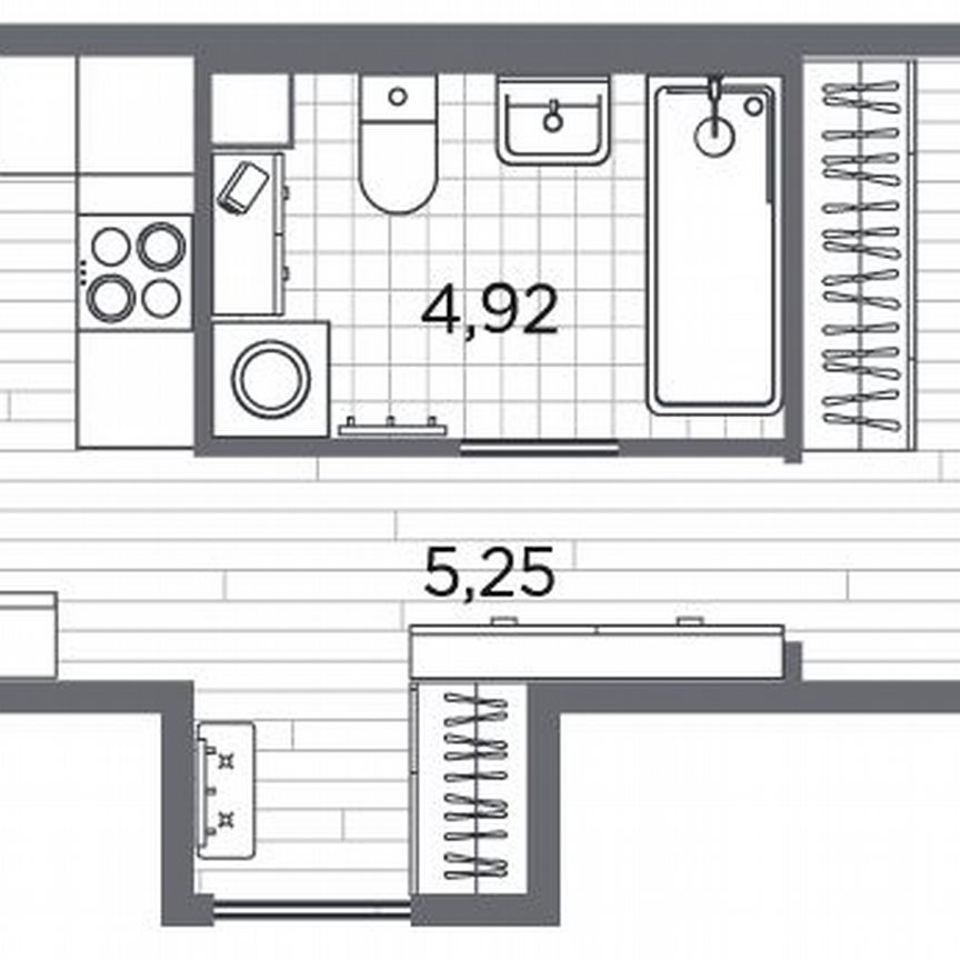 1-к. квартира, 40,9 м², 1/5 эт.