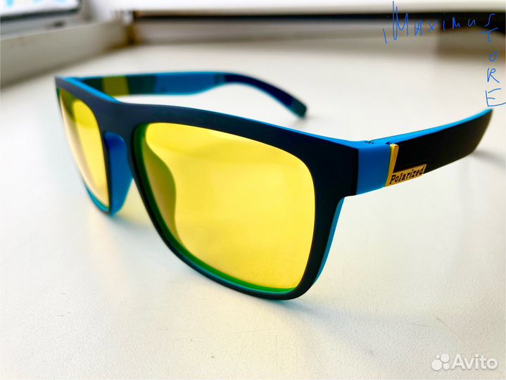 Поляризационные очки ночного видения синие