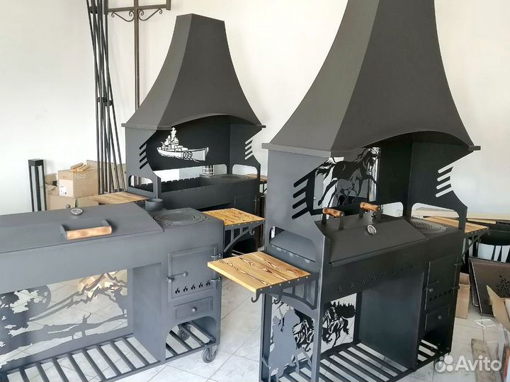 Мангал с вытяжкой