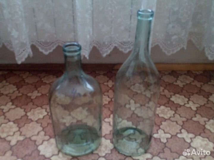 Бутылка стеклянная и графины СССР