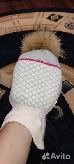 Шапка шлем для девочки