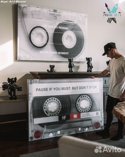 Картина винтаж Старая кассета в Москве