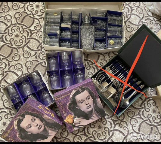 Набор посуды хрусталь