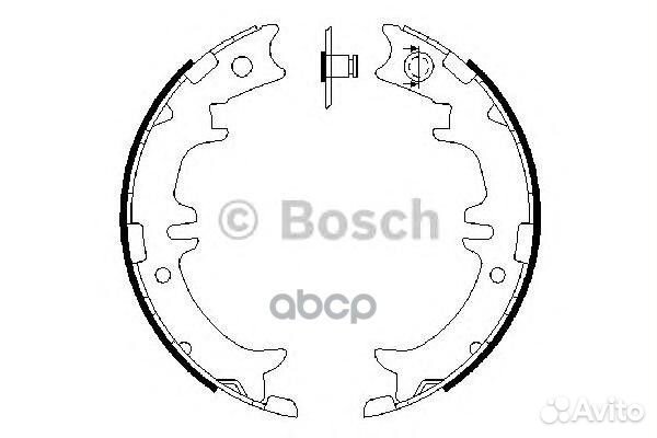 Колодки тормозные барабанные зад 0986487615