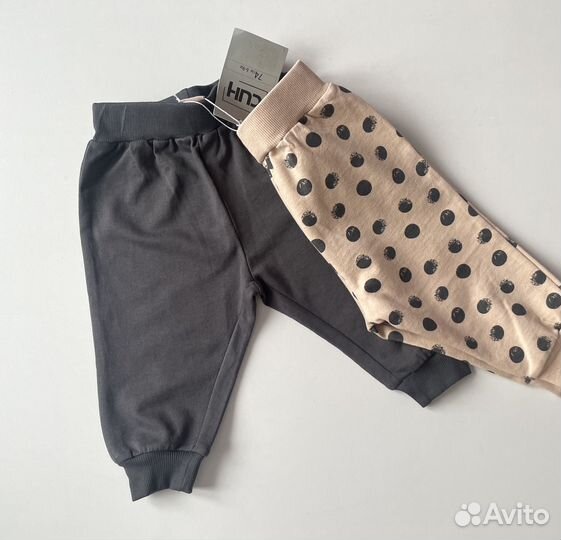 Штаны для девочки комплект 2 шт 74