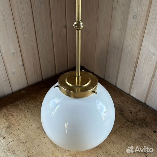 Старинная люстра, винтаж, СССР, латунь, 1940-е