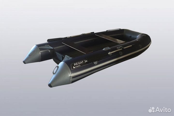 Лодка пвх Big Boat нднд Regat 340 синяя