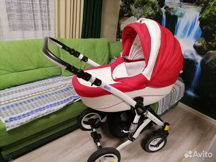 Коляска 2 в 1 эко кожа