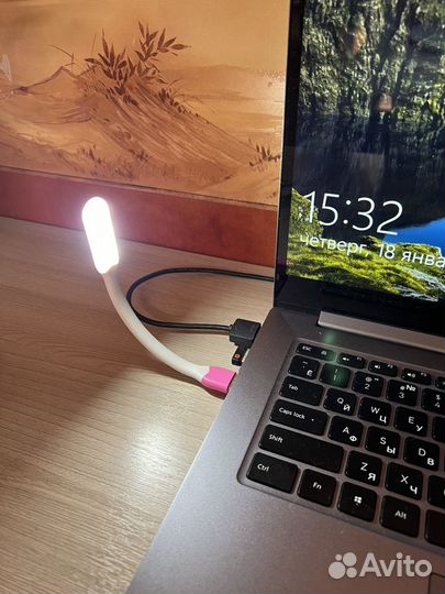 Гибкий LED светильник от USB