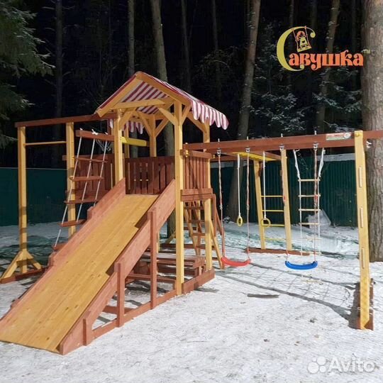 Игровой комплекс качели лодочка