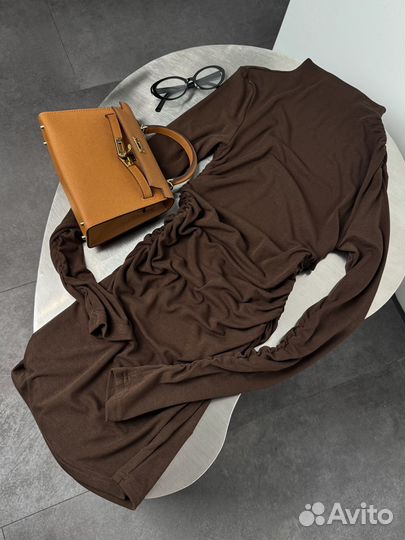 Платье женское вечернее с длинным рукавом